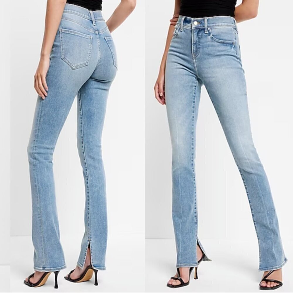 NWT Express Skyscraper Jeans, Mid Rise, Light Wash, (Tall), Size 6L